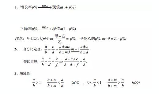 MBA聯(lián)考數學(xué)公式匯總